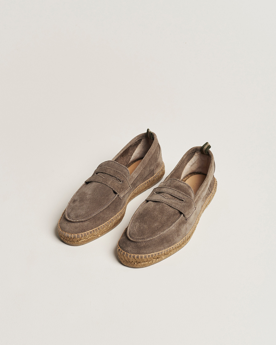 Homme | Chaussures | Castañer | Nacho Casual Suede Loafers Topo