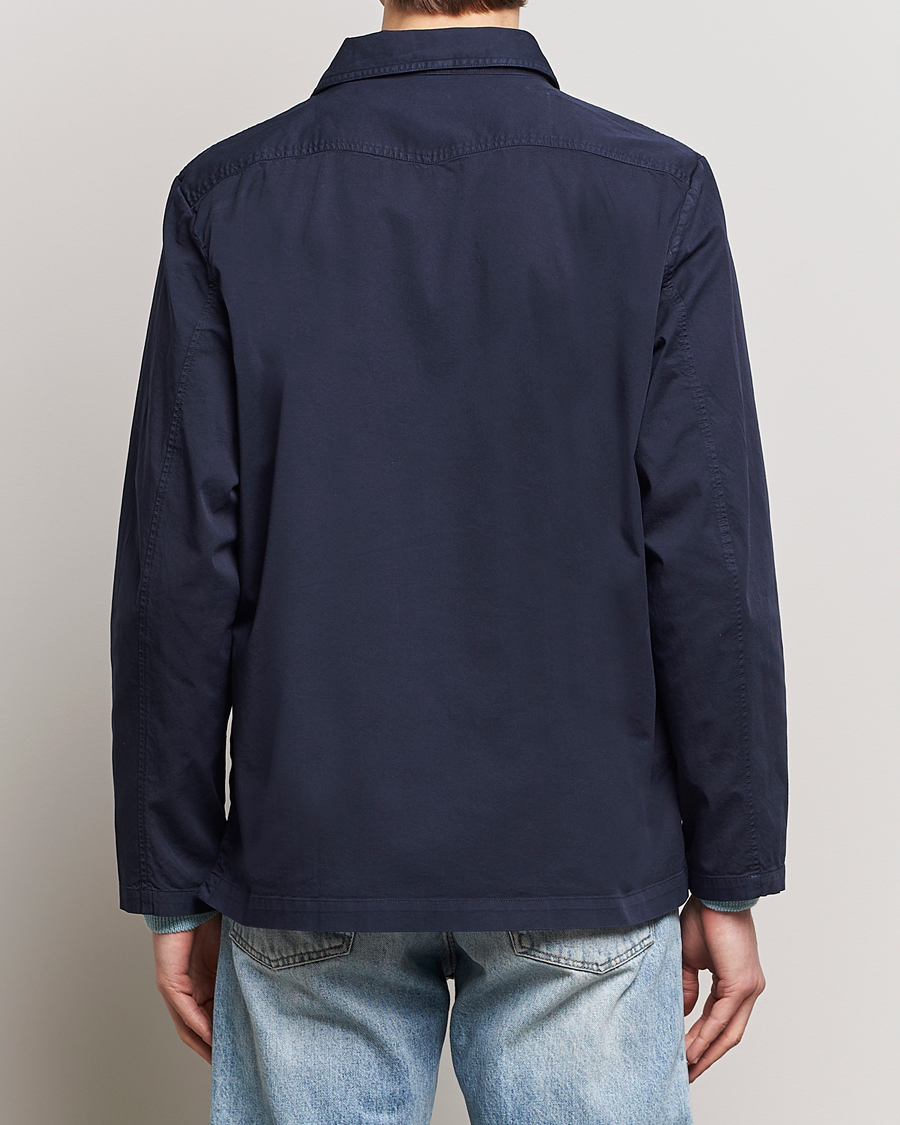 Homme | Chemises | Massimo Alba | Florida Stone Washed Shirt Jacket Navy