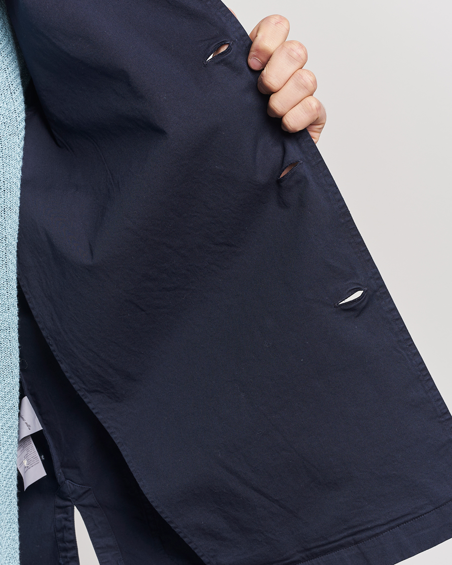 Homme | Chemises | Massimo Alba | Florida Stone Washed Shirt Jacket Navy