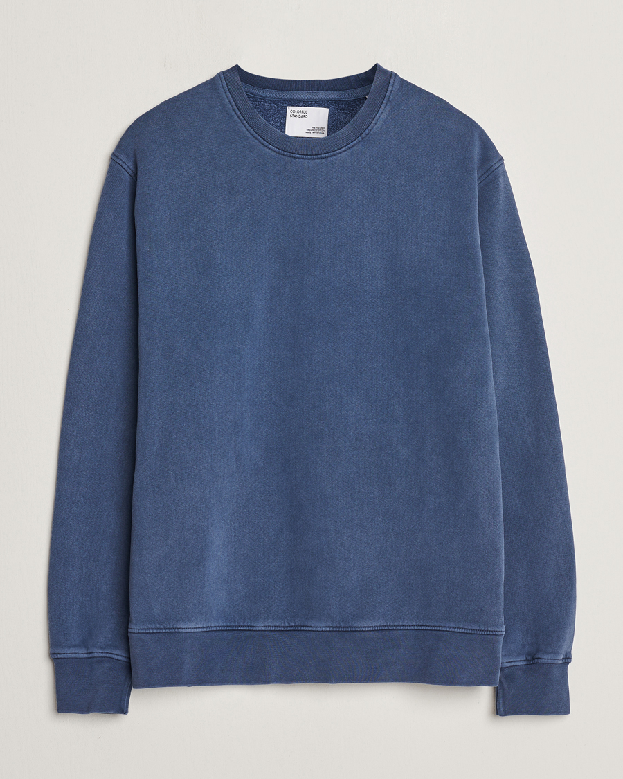 Homme | Pulls Et Tricots | Colorful Standard | Classic Organic Crew Neck Sweat Neptune Blue