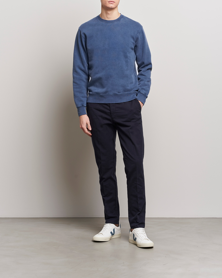 Homme | Pulls Et Tricots | Colorful Standard | Classic Organic Crew Neck Sweat Neptune Blue