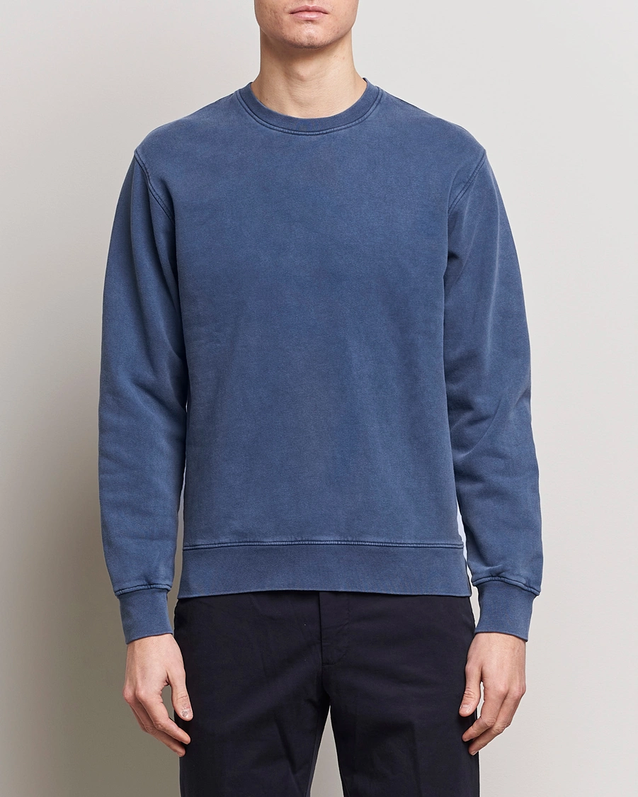 Homme | Sections | Colorful Standard | Classic Organic Crew Neck Sweat Neptune Blue