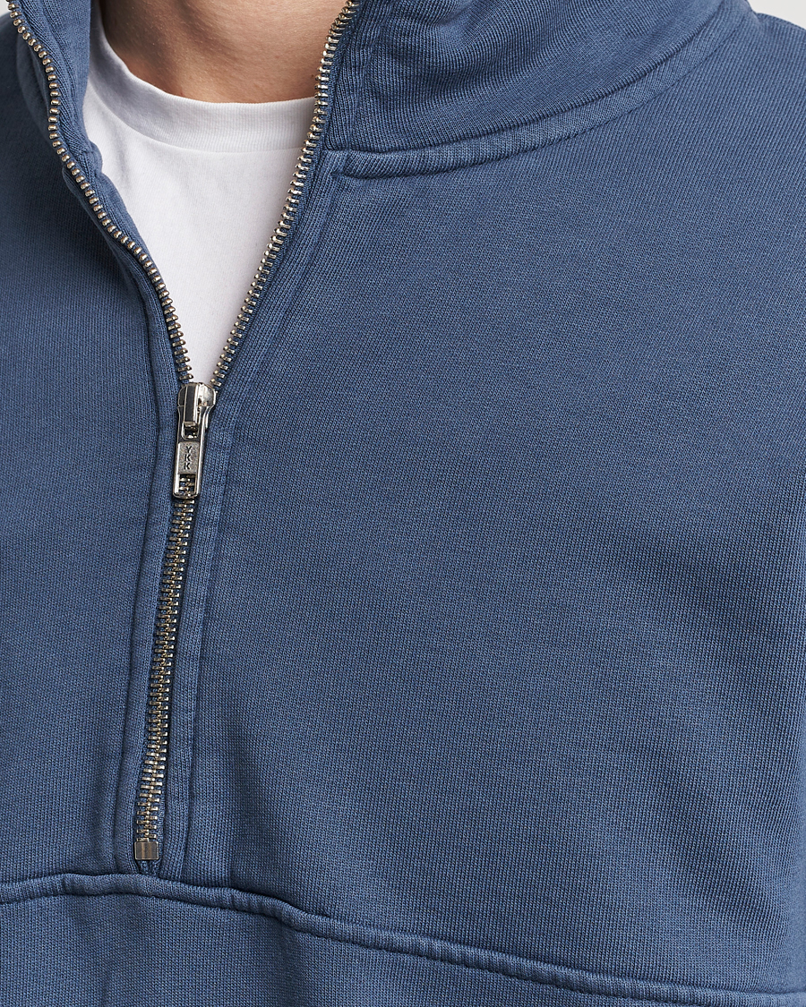 Homme | Pulls Et Tricots | Colorful Standard | Classic Organic Half-Zip Petrol Blue