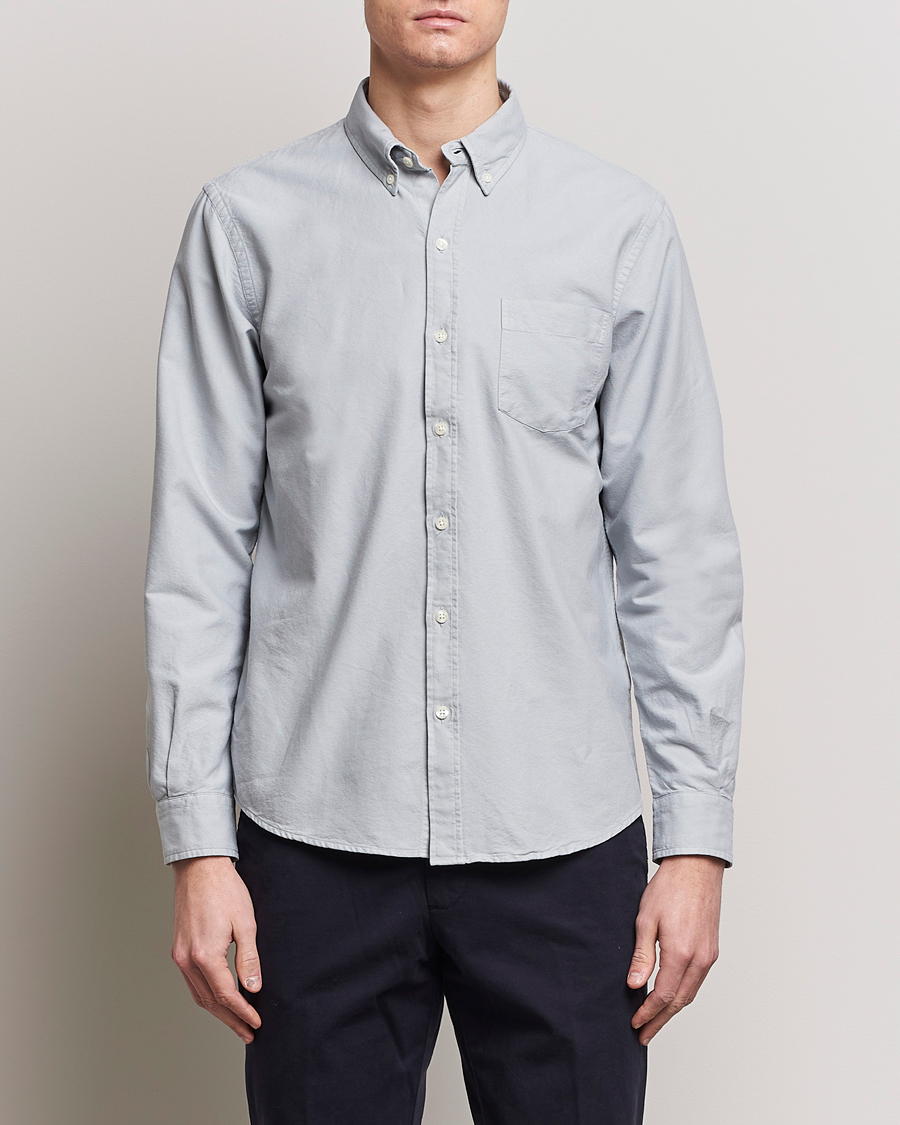 Homme | Colorful Standard | Colorful Standard | Classic Organic Oxford Button Down Shirt Cloudy Grey