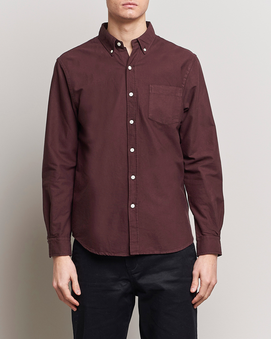 Homme | Chemises | Colorful Standard | Classic Organic Oxford Button Down Shirt Oxblood Red