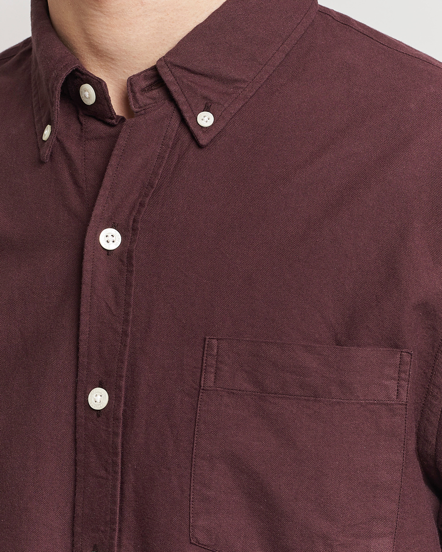 Homme | Chemises | Colorful Standard | Classic Organic Oxford Button Down Shirt Oxblood Red