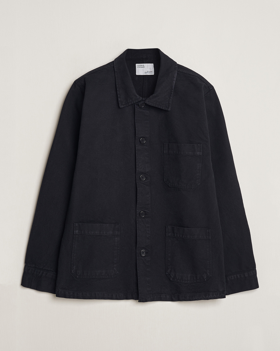 Homme | Chemises | Colorful Standard | Organic Workwear Jacket Deep Black