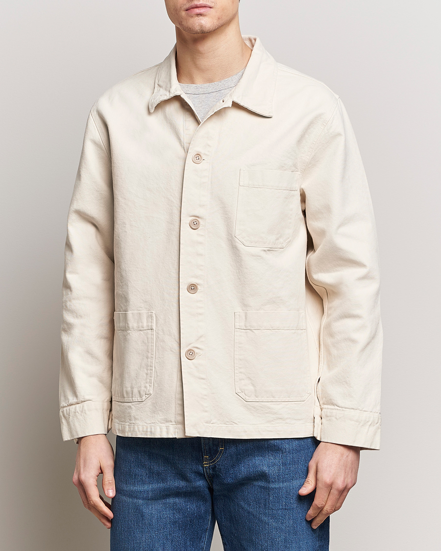 Homme | An Overshirt Occasion | Colorful Standard | Organic Workwear Jacket Ivory White