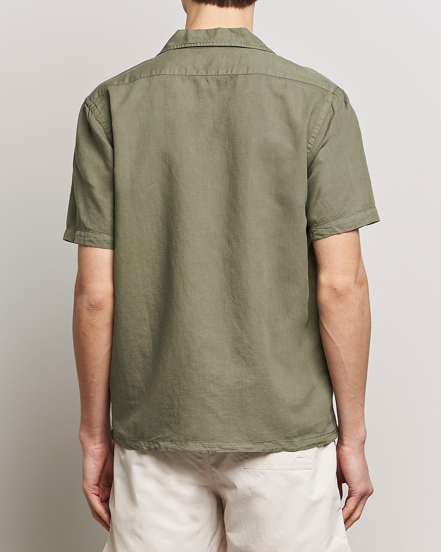 Homme | Chemises | Colorful Standard | Cotton/Linen Short Sleeve Shirt Dusty Olive