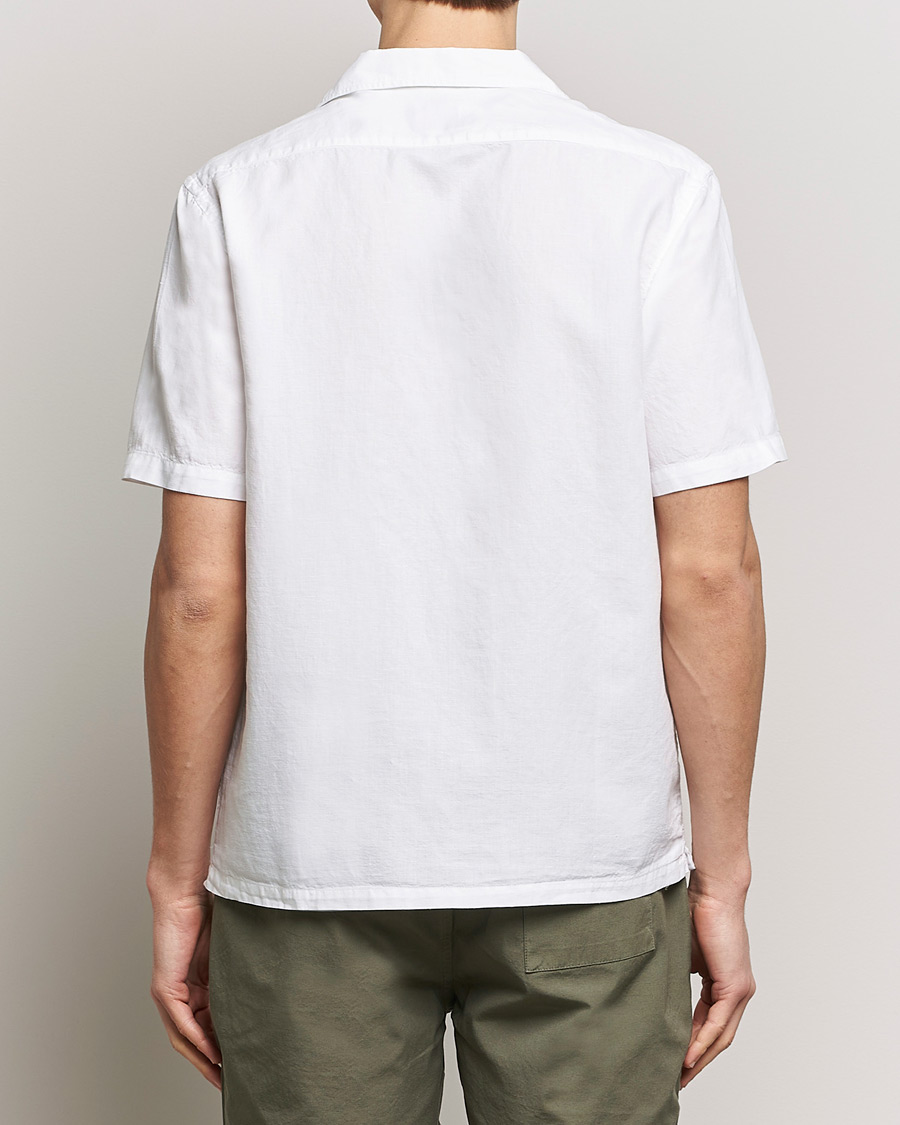 Homme | Chemises | Colorful Standard | Cotton/Linen Short Sleeve Shirt Optical White