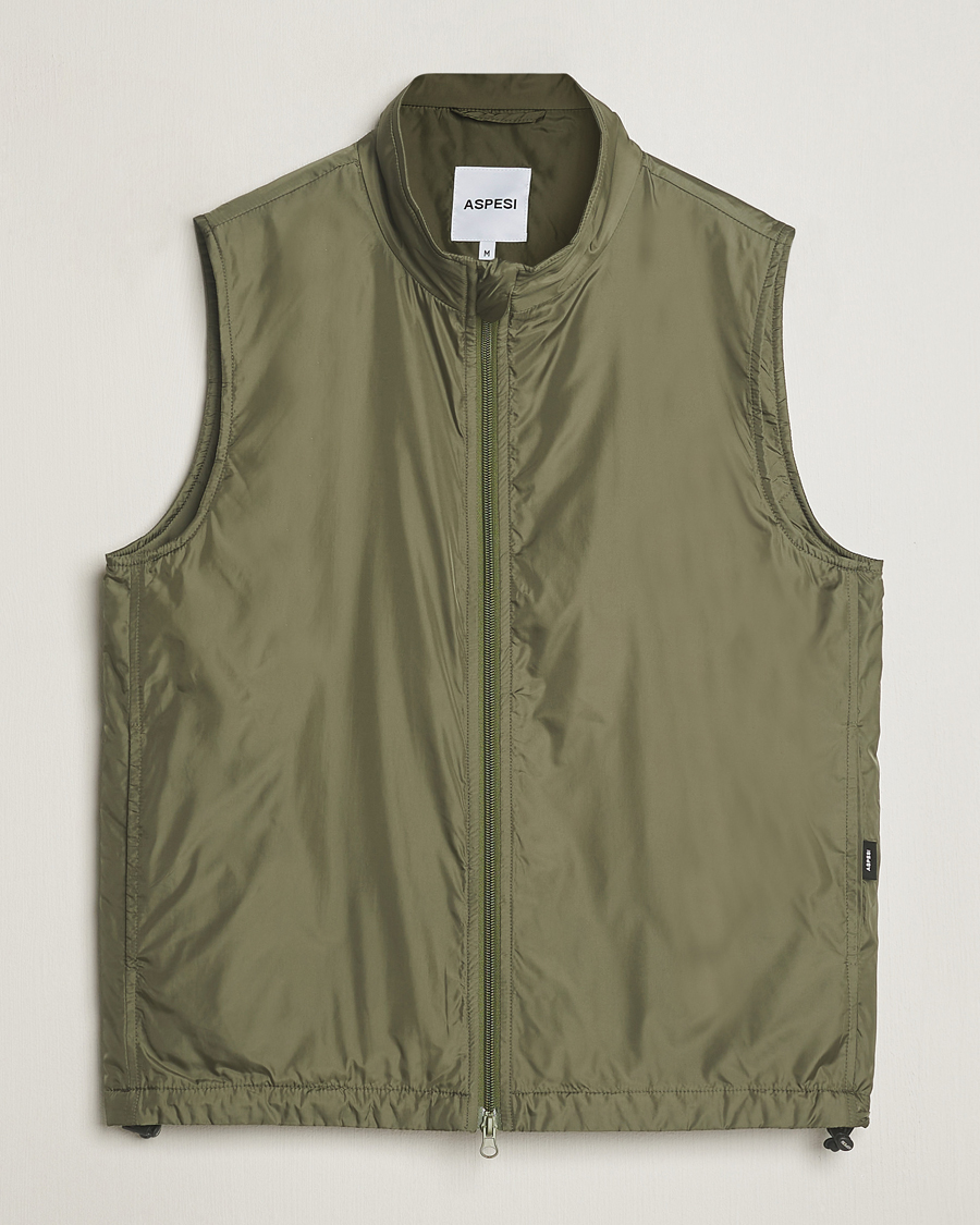 Homme | Manteaux Et Vestes | Aspesi | Vernes Nylon Gilet Sage