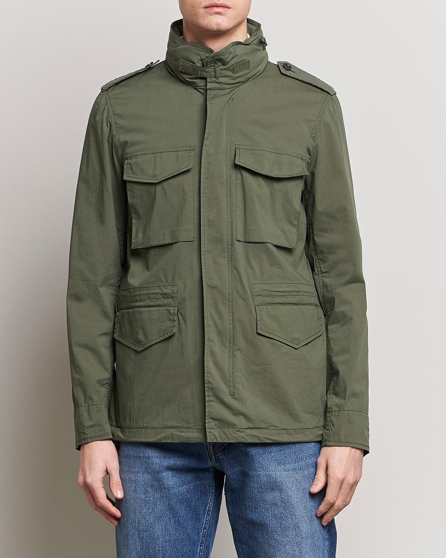 Homme | Vestes De Printemps | Aspesi | Lightweight Cotton Field Jacket Military