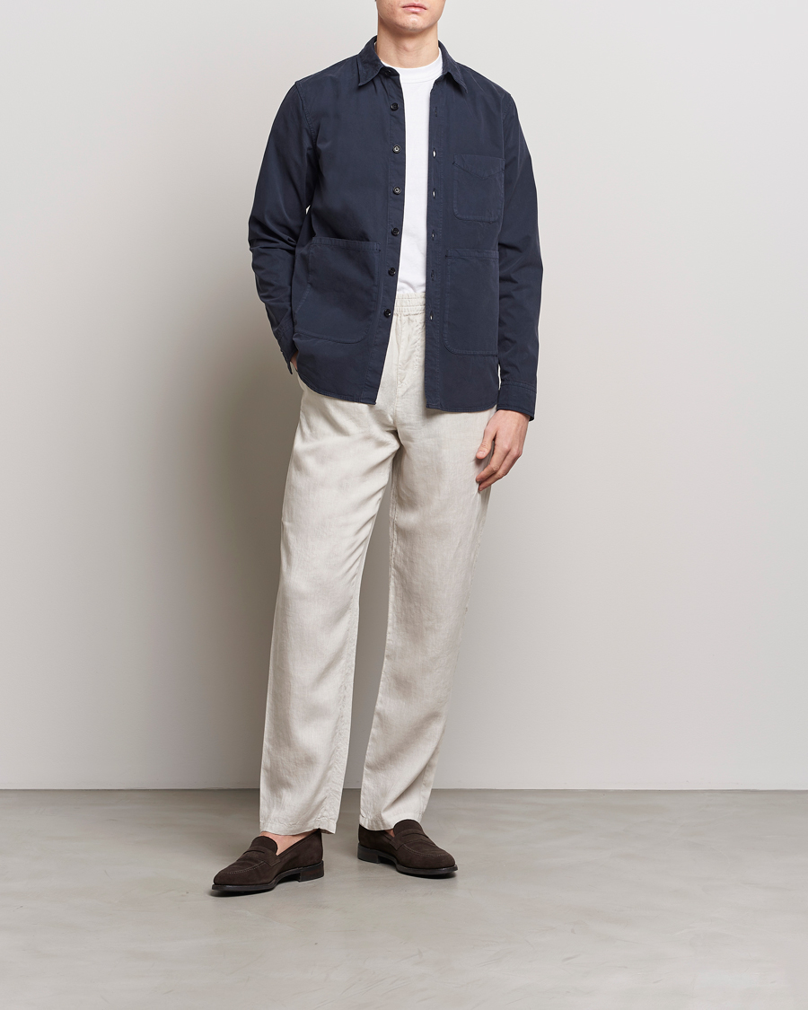 Homme | Manteaux Et Vestes | Aspesi | Utility Shirt Jacket Navy