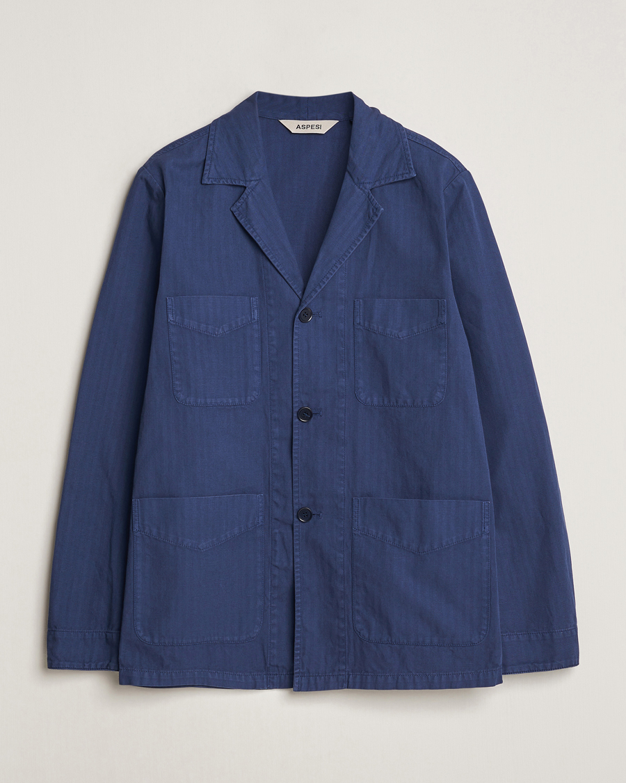 Homme | Manteaux Et Vestes | Aspesi | Fadango Shirt Jacket Navy