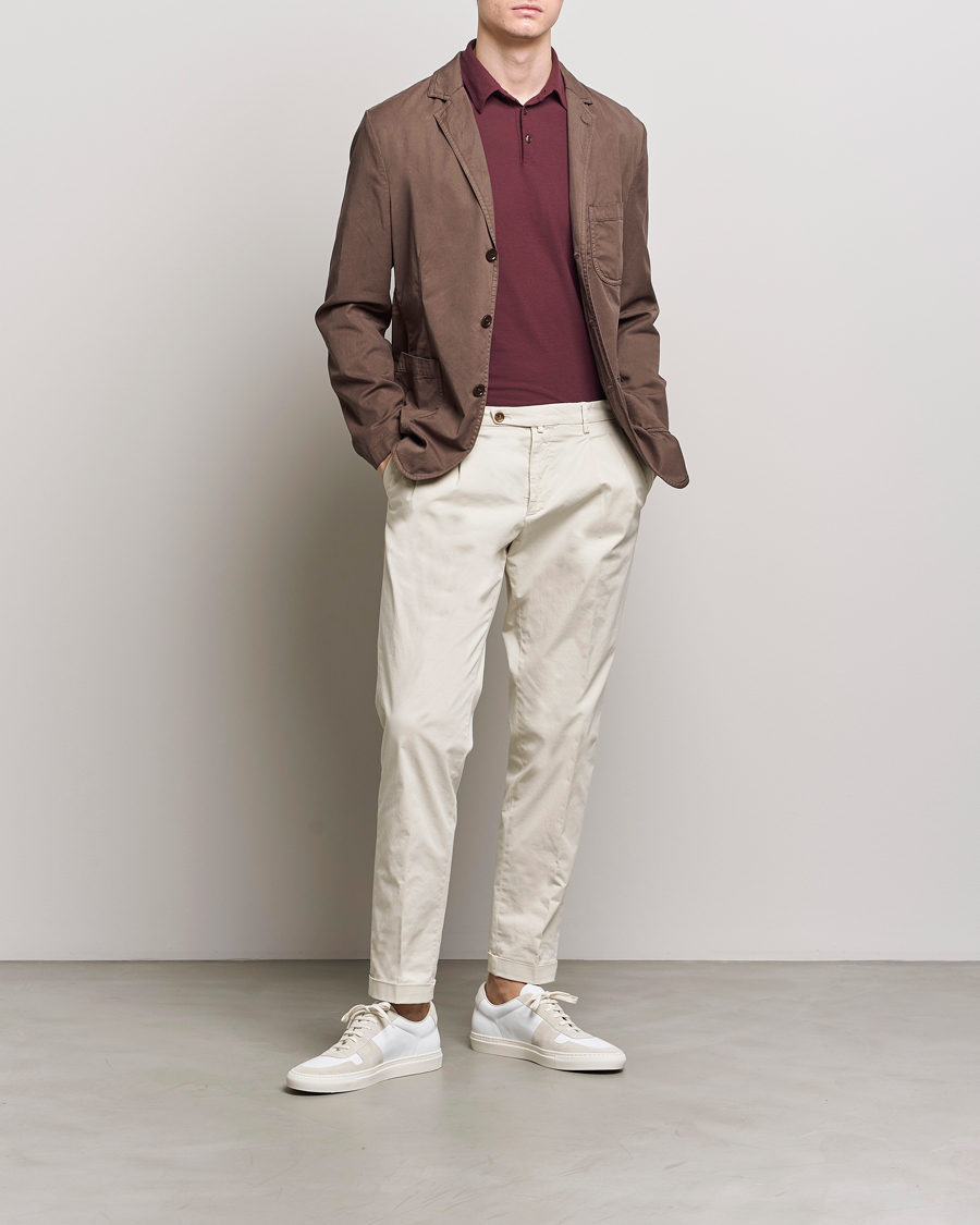 Homme | Blazers | Aspesi | Samuraki Washed Cotton Blazer Dark Brown