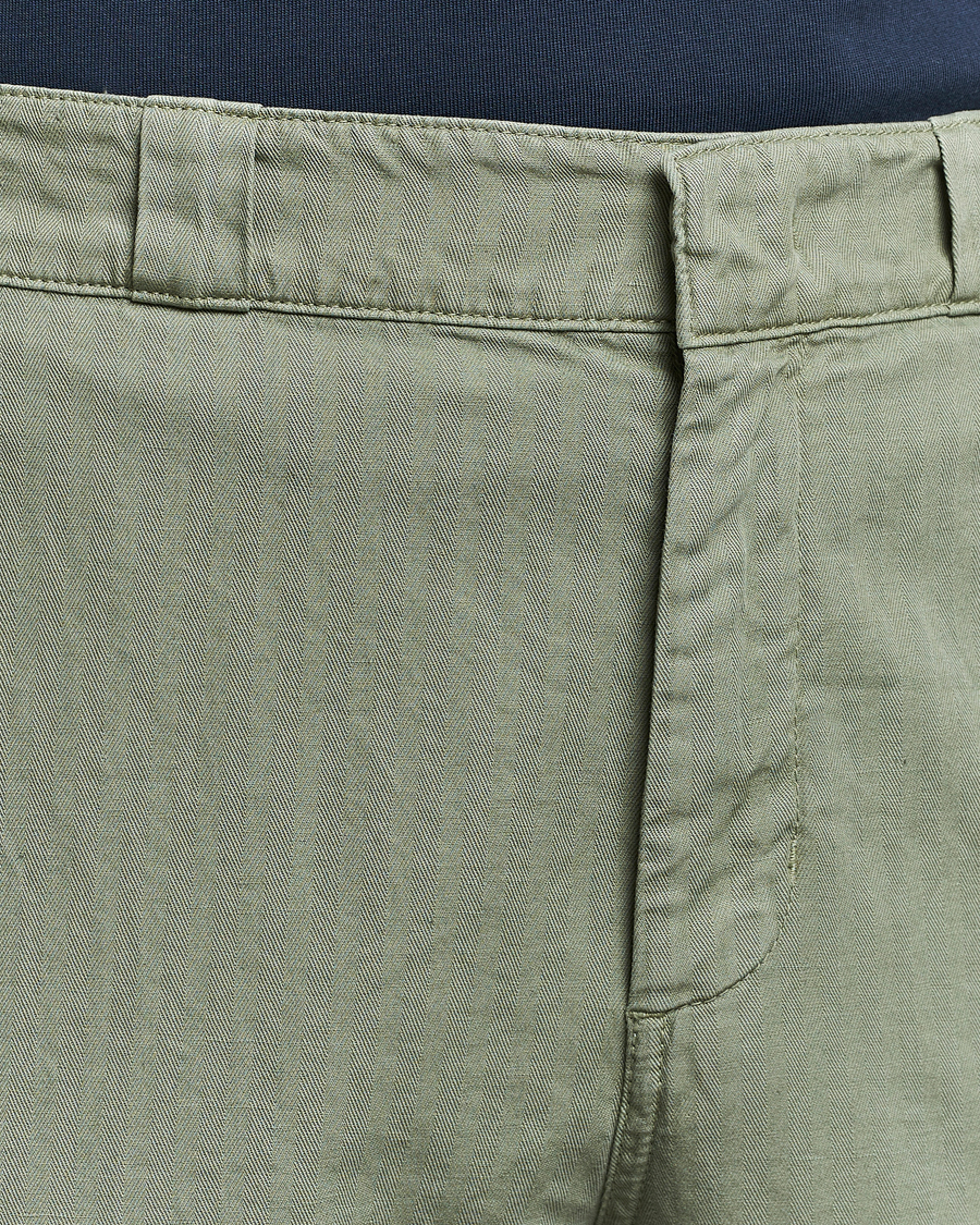 Homme | Pantalons | Aspesi | Cotton Herringbone Pants Sage