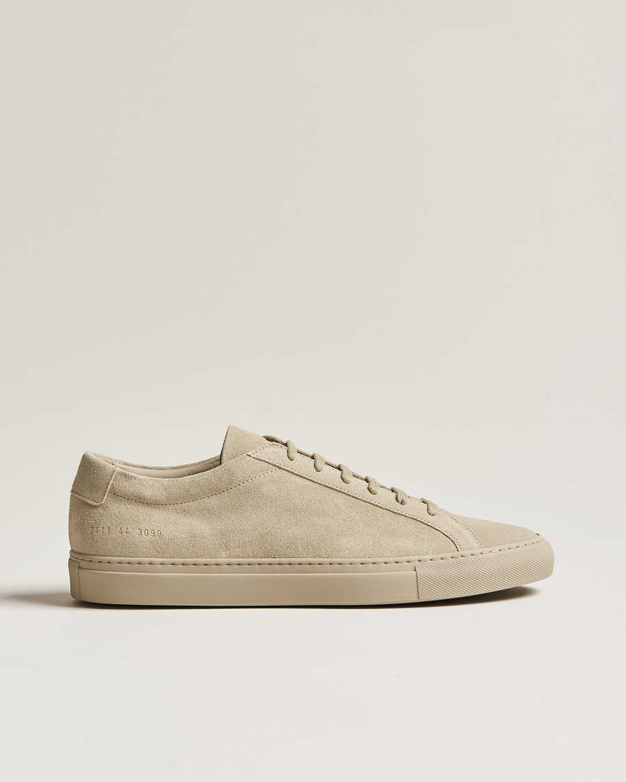 Homme | Common Projects Original Achilles Suede Sneaker Bone | Common Projects | Original Achilles Suede Sneaker Bone