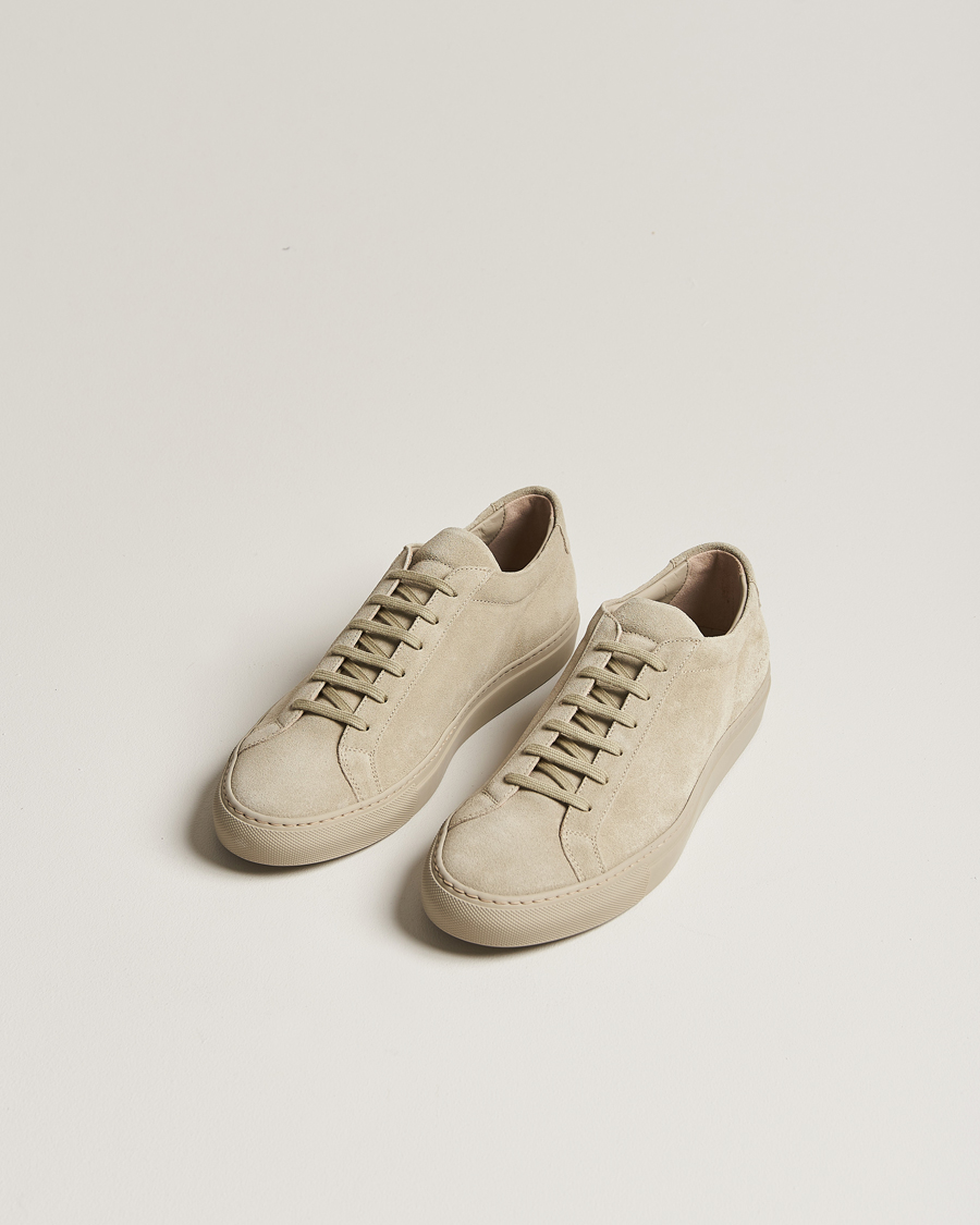Homme | Baskets Basses | Common Projects | Original Achilles Suede Sneaker Bone