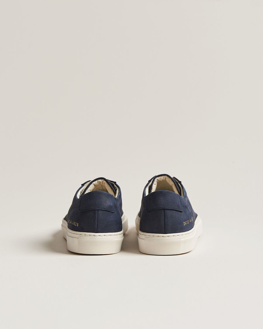 Homme | Common Projects Original Achilles Pebbled Nubuck Sneaker Navy | Common Projects | Original Achilles Pebbled Nubuck Sneaker Navy