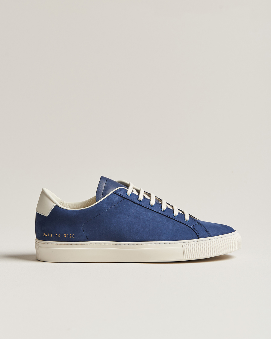 Homme | Common Projects Retro Pebbled Nappa Leather Sneaker Blue/White | Common Projects | Retro Pebbled Nappa Leather Sneaker Blue/White