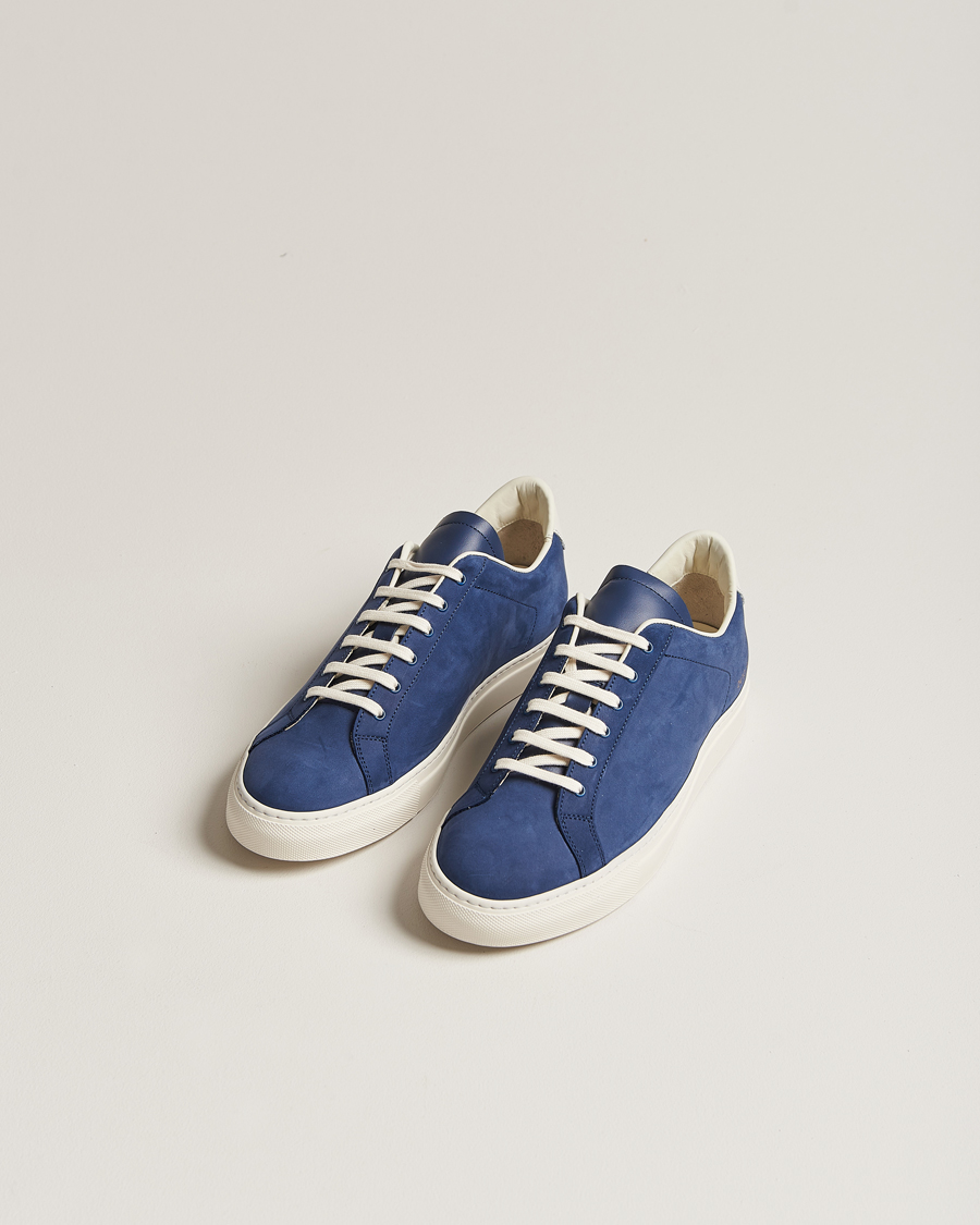 Homme | Common Projects Retro Pebbled Nappa Leather Sneaker Blue/White | Common Projects | Retro Pebbled Nappa Leather Sneaker Blue/White