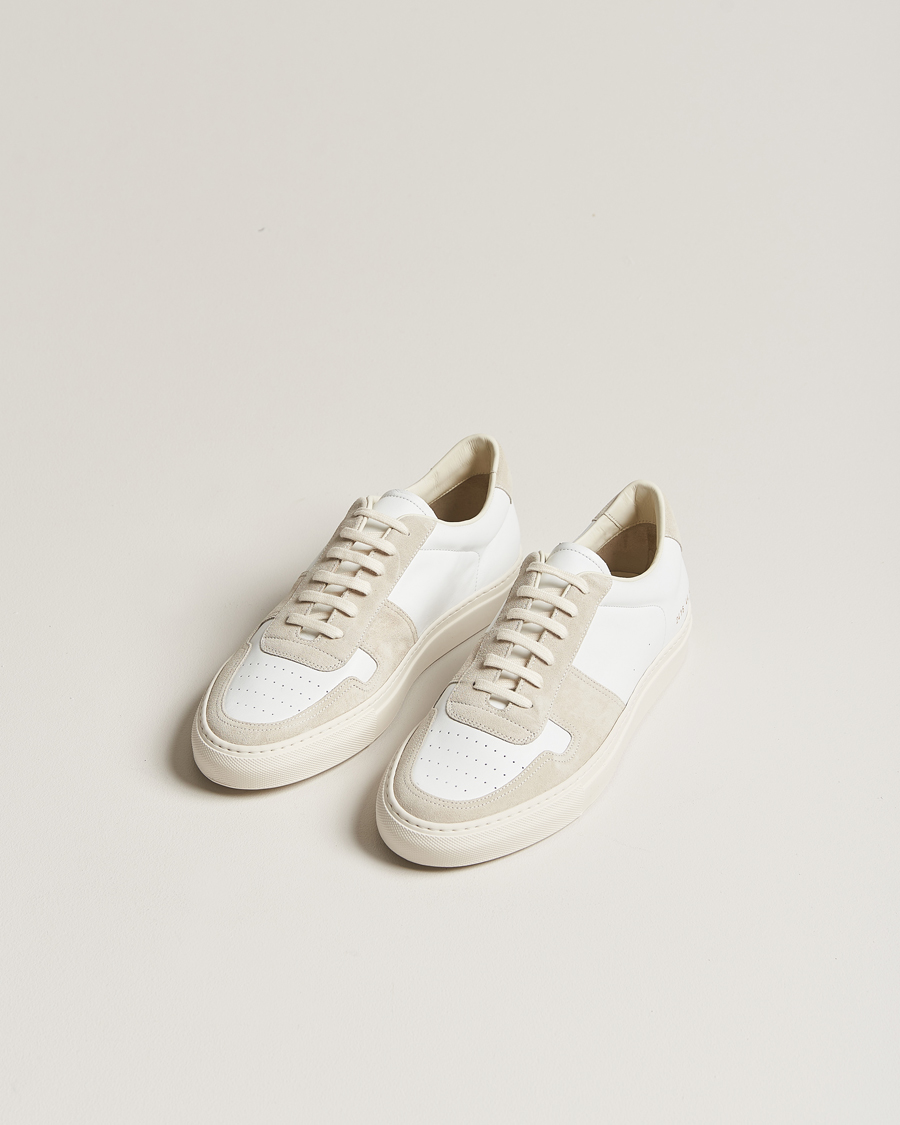 Homme | Common Projects | Common Projects | B Ball Duo Leather Sneaker Off White/Beige