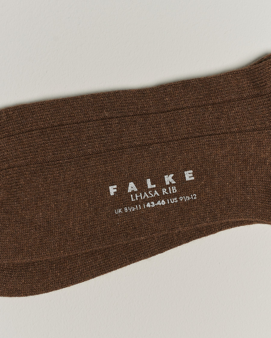Homme | Chaussettes En Laine Mérinos | Falke | Lhasa Cashmere Socks Humus