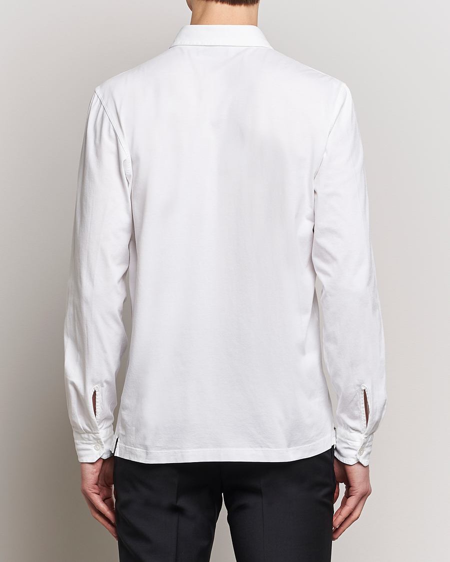 Homme | Chemises | Gran Sasso | Washed Cotton Jersey Shirt White
