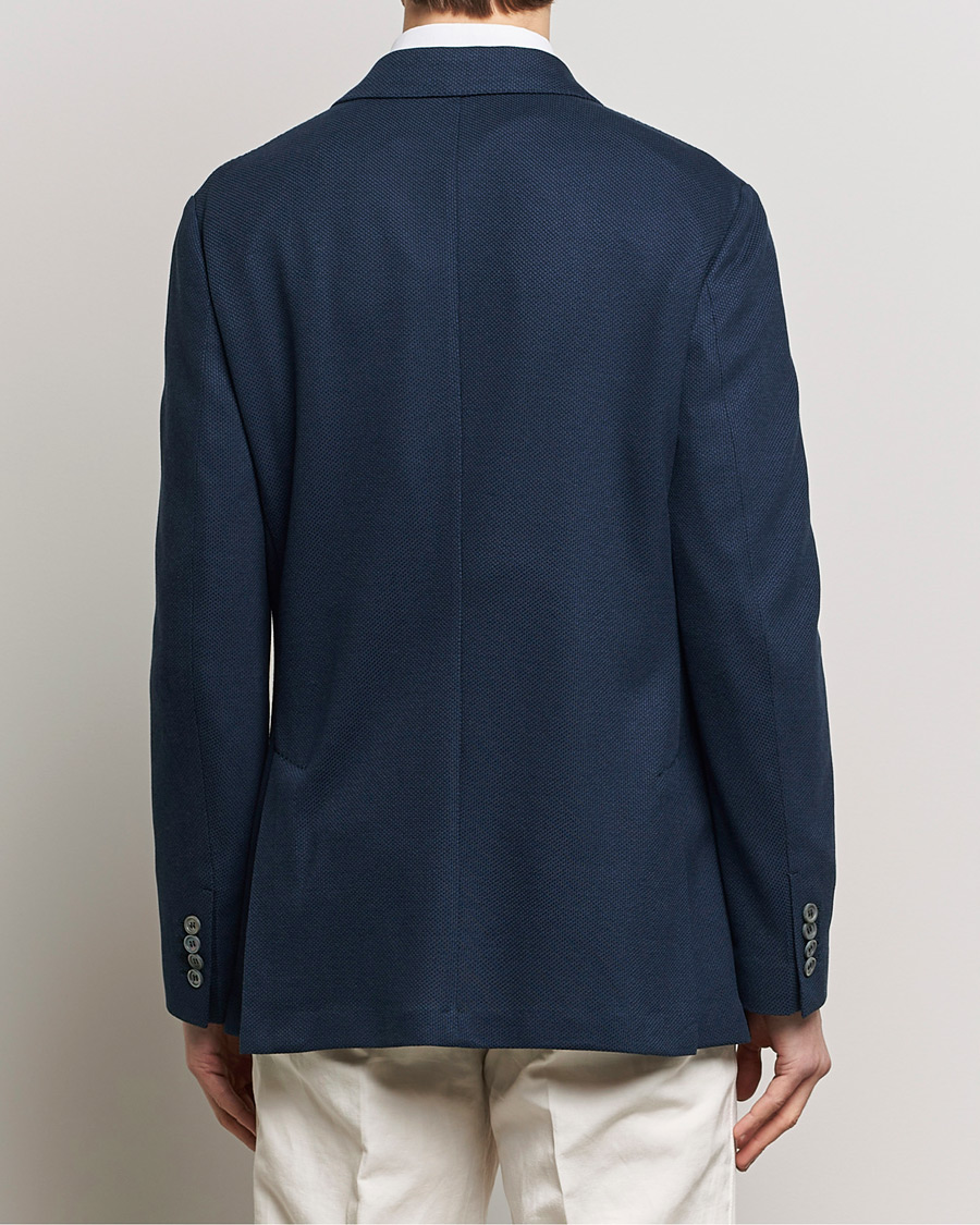 Homme | Blazers | Brioni | Cotton/Silk Jersey Blazer Navy