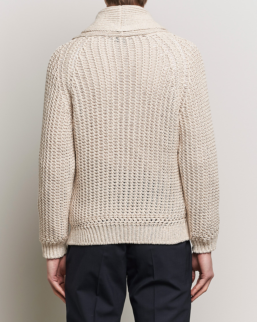 Homme | Pulls Et Tricots | Brioni | Cotton/Wool Shawl Cardigan Light Beige