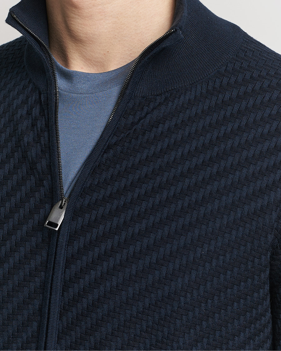Homme | Pulls Et Tricots | Brioni | Cashmere/Silk Blend Full Zip Navy