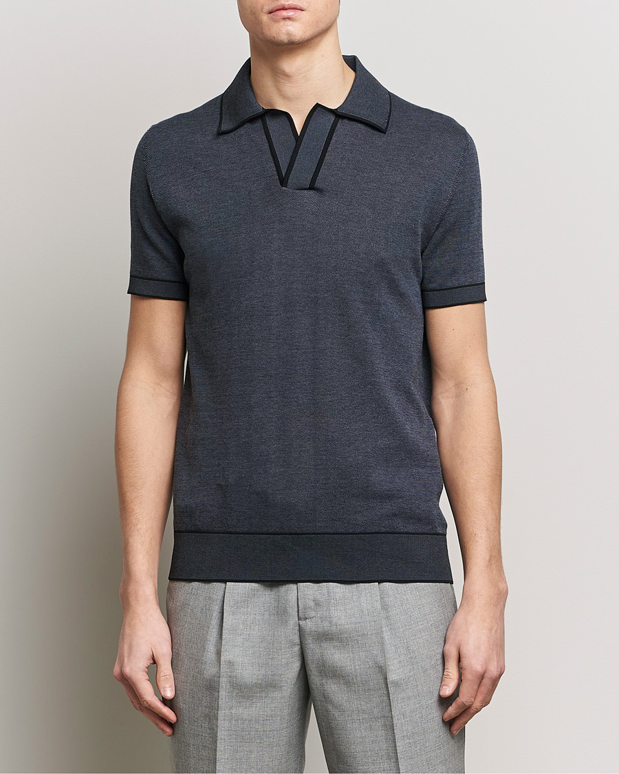 Homme | Polos | Brioni | Soft Cotton Polo  Navy