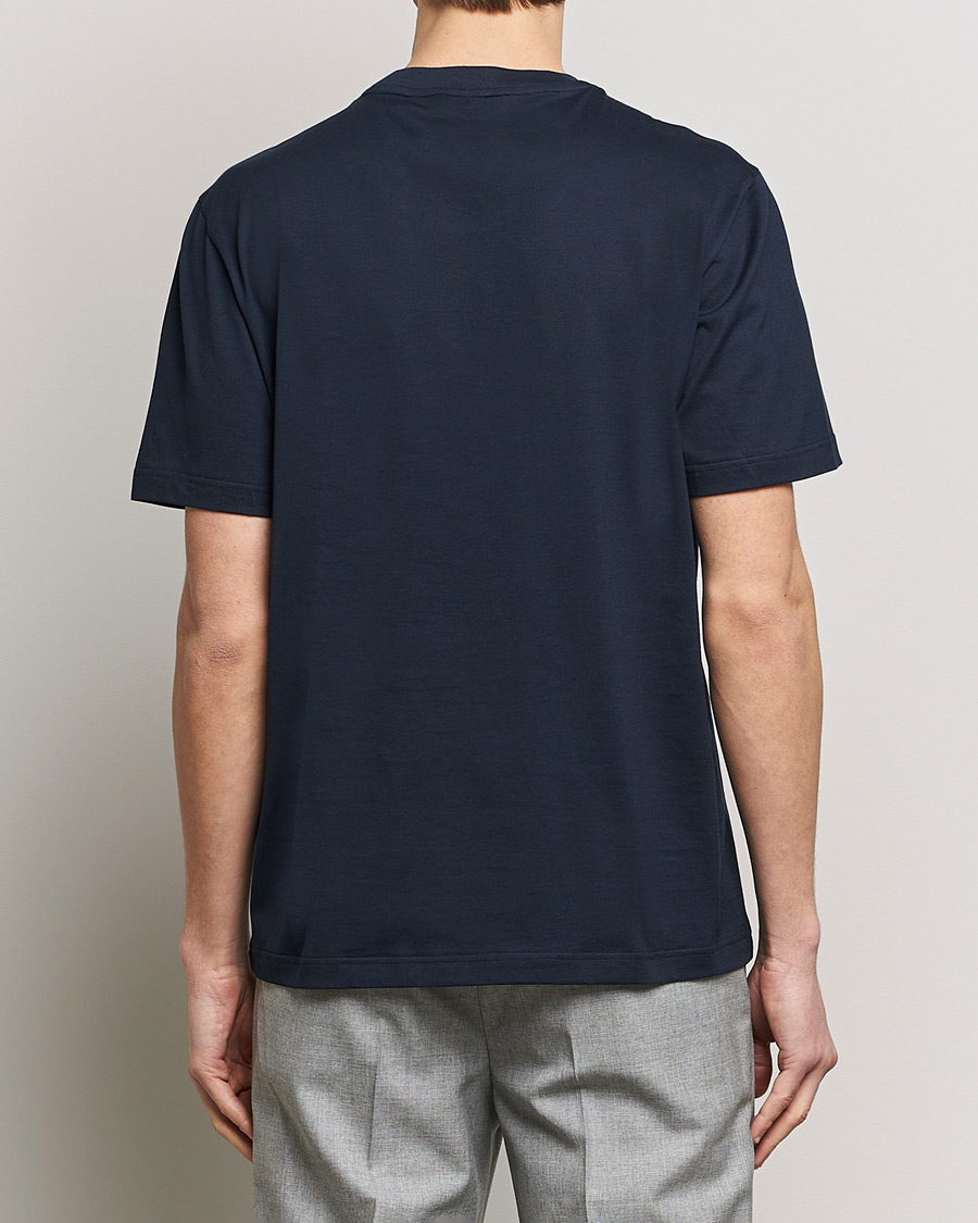 Homme | T-shirts | Brioni | Short Sleeve Cotton T-Shirt Navy