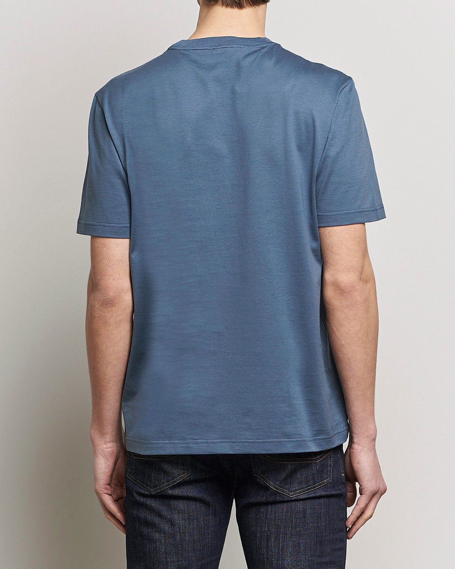Homme | T-shirts | Brioni | Short Sleeve Cotton T-Shirt Petroleum