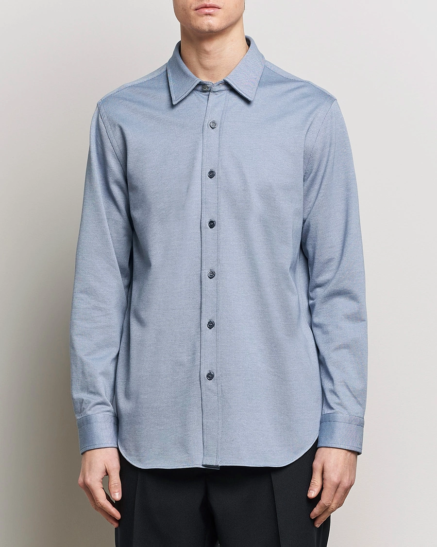 Homme | Vêtements | Brioni | Slim Fit Piquet Shirt Oxford Blue