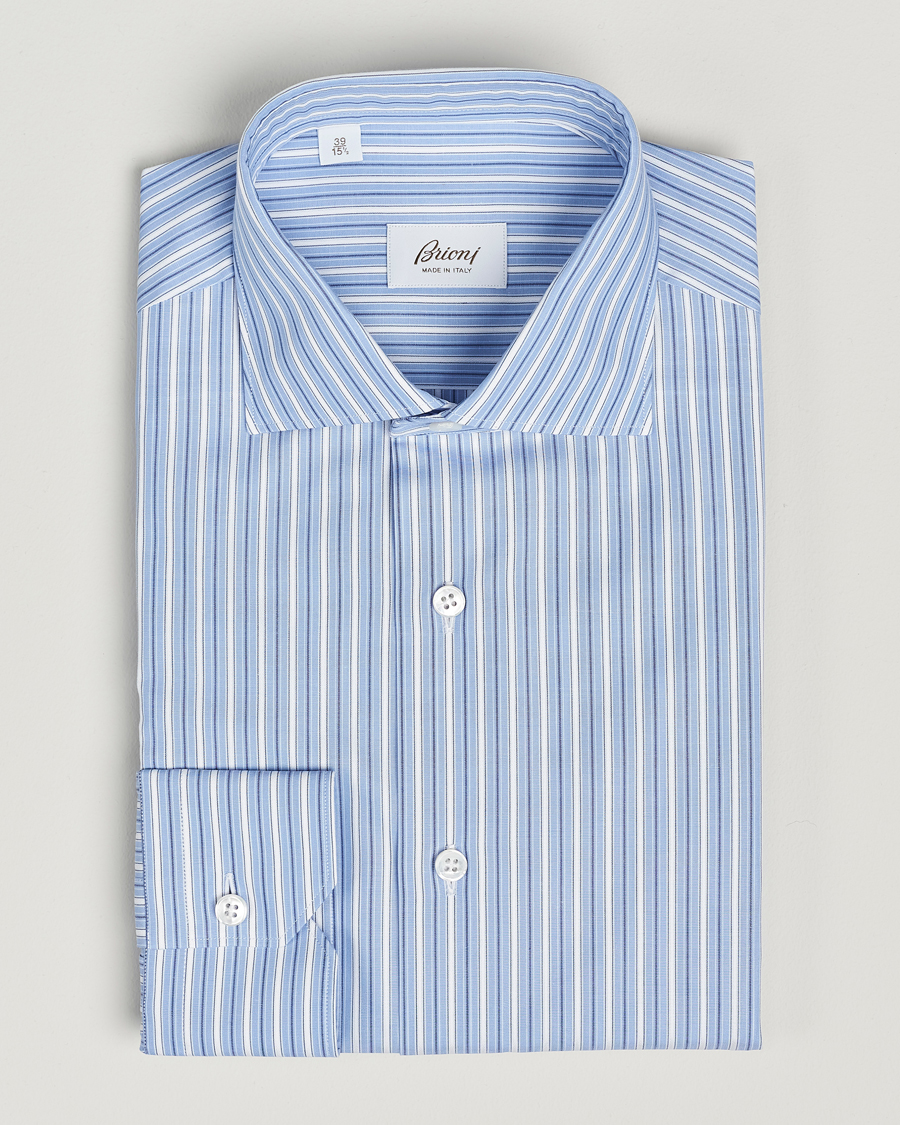  | | Brioni | Slim Fit Dress Shirt Blue Stripe