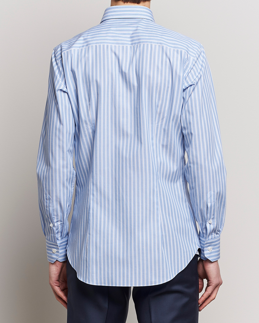 Homme | Chemises | Brioni | Slim Fit Dress Shirt Blue Stripe