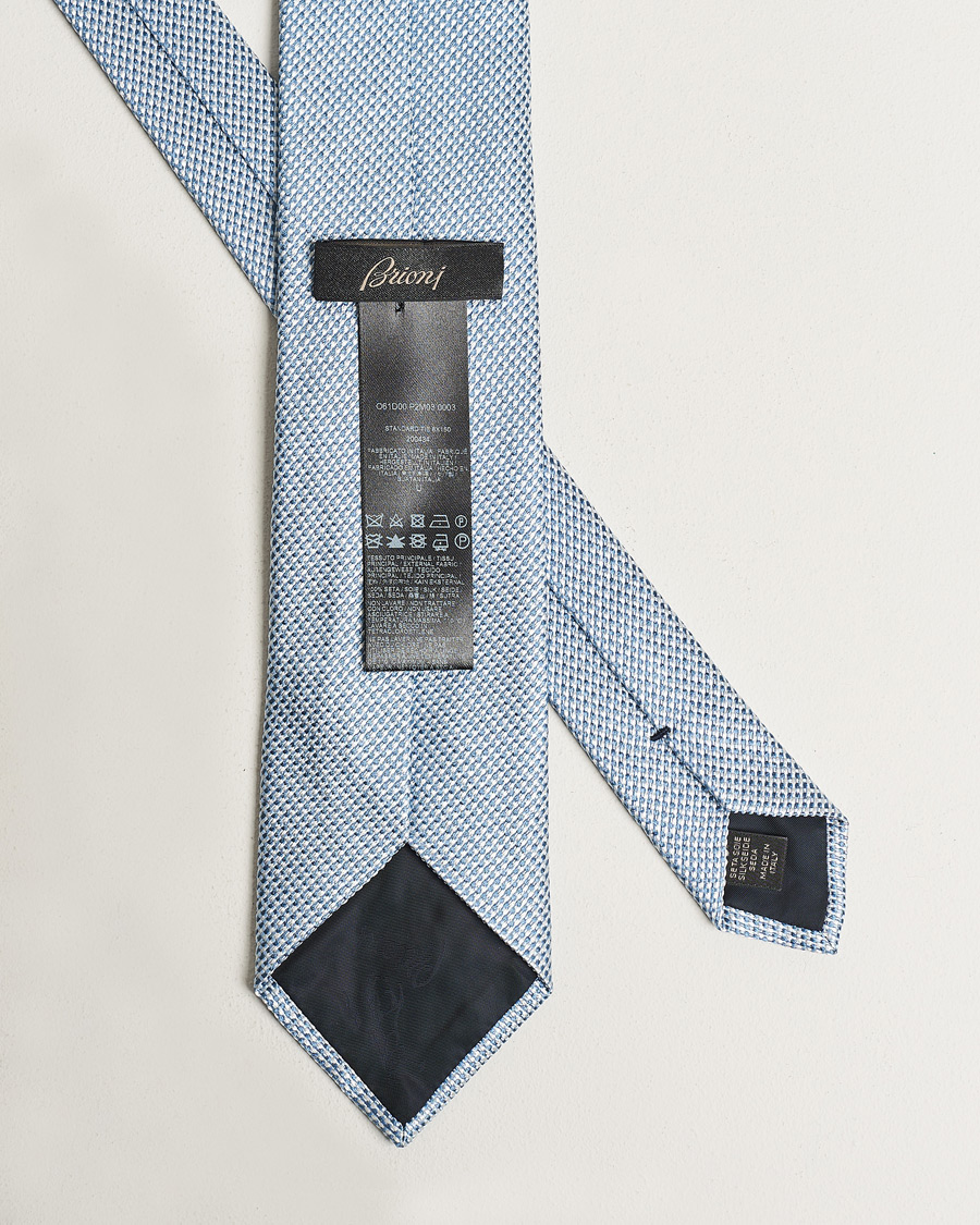 Homme | Brioni Structured Silk Tie Light Blue | Brioni | Structured Silk Tie Light Blue