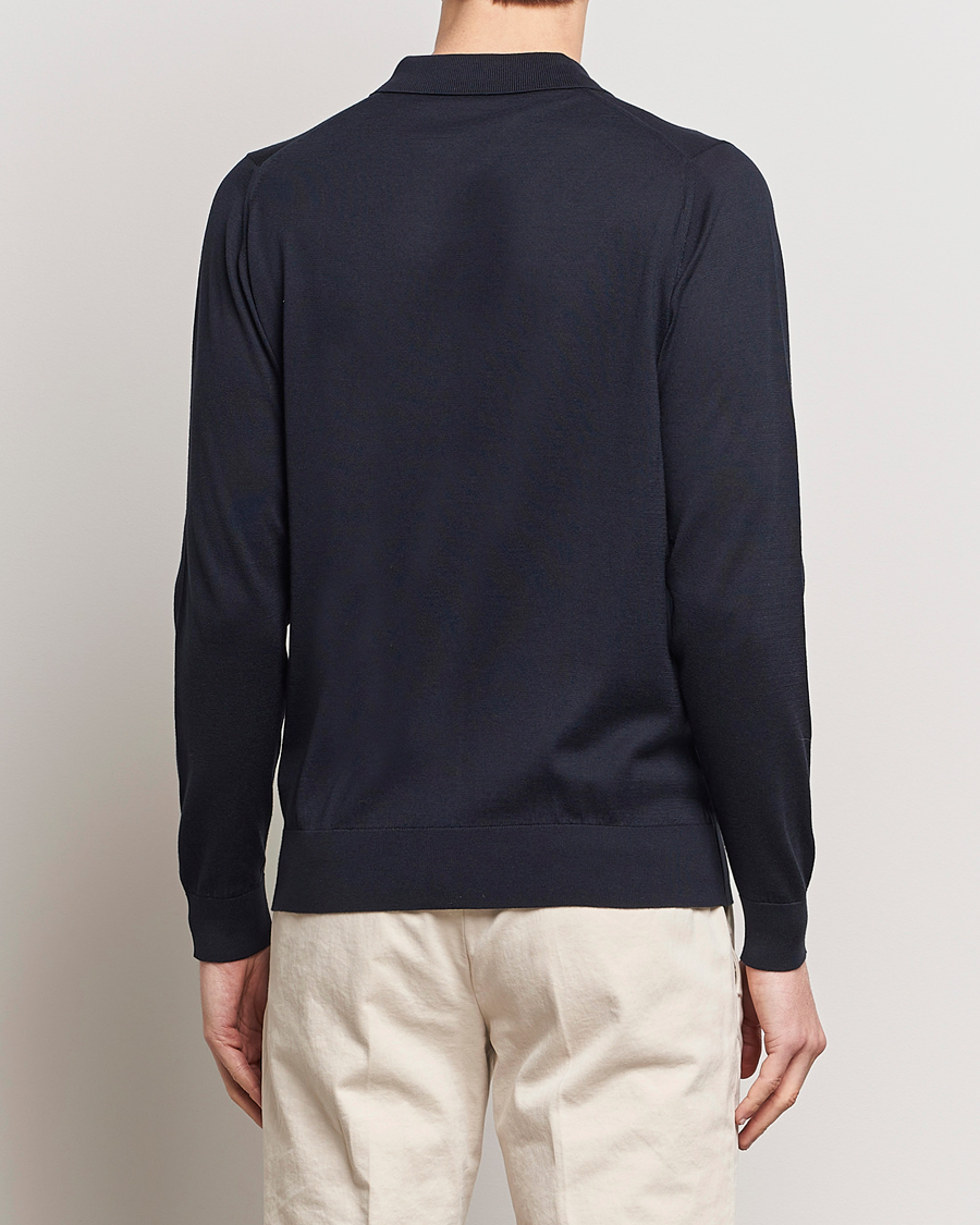 Homme | Pulls Et Tricots | John Smedley | Shadow Tipped Sea Island Cotton Cardigan Navy