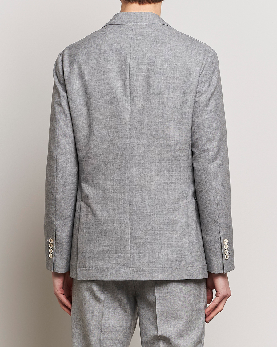 Homme | Blazers | Brunello Cucinelli | Peak Lapel Wool Blazer Light Grey