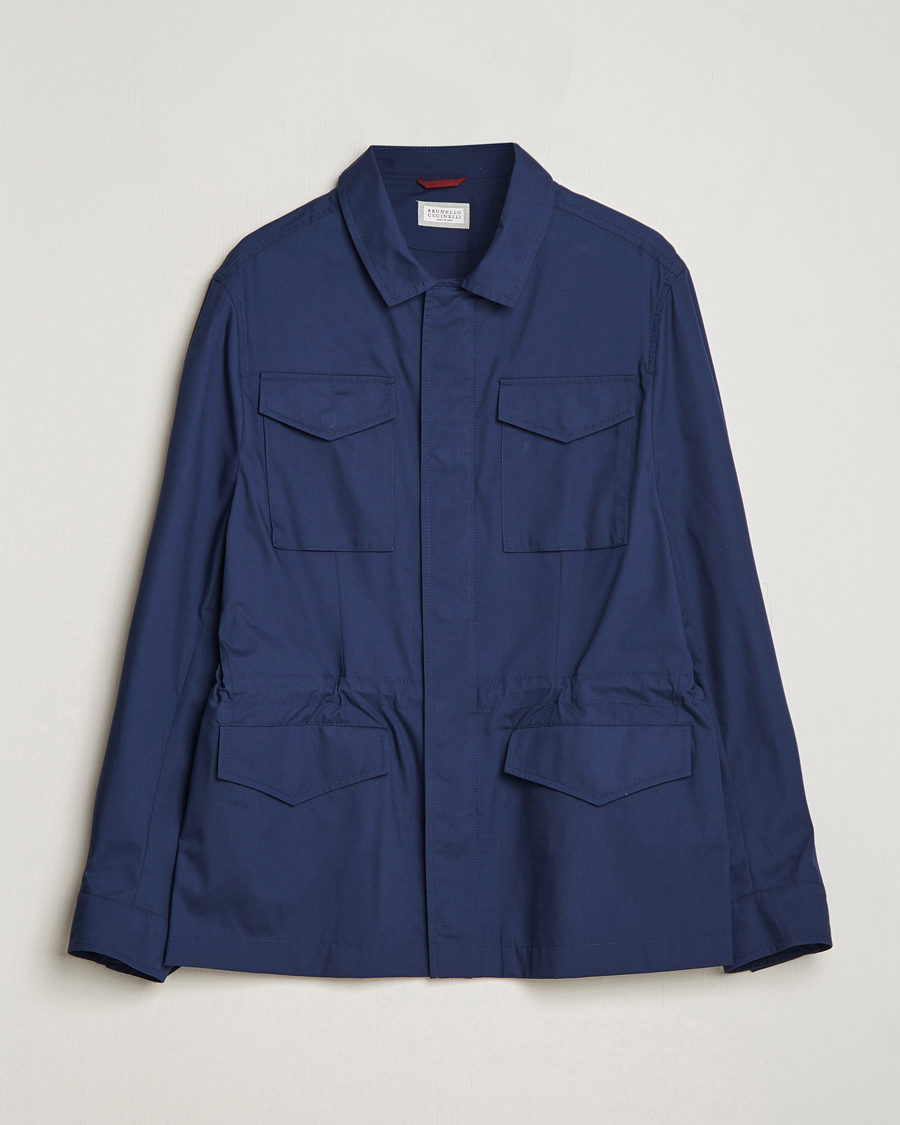 Homme | Manteaux Et Vestes | Brunello Cucinelli | Lightweight Field Jacket Navy