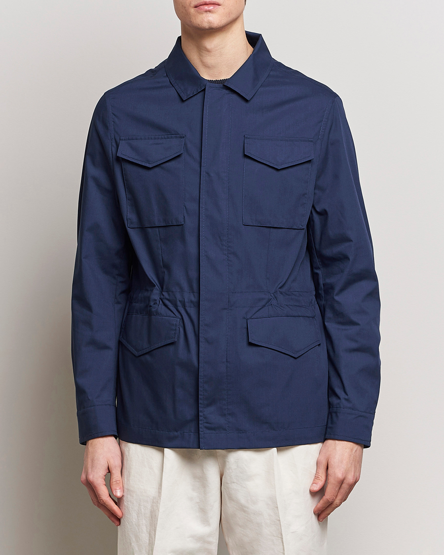 Homme | Manteaux Et Vestes | Brunello Cucinelli | Lightweight Field Jacket Navy