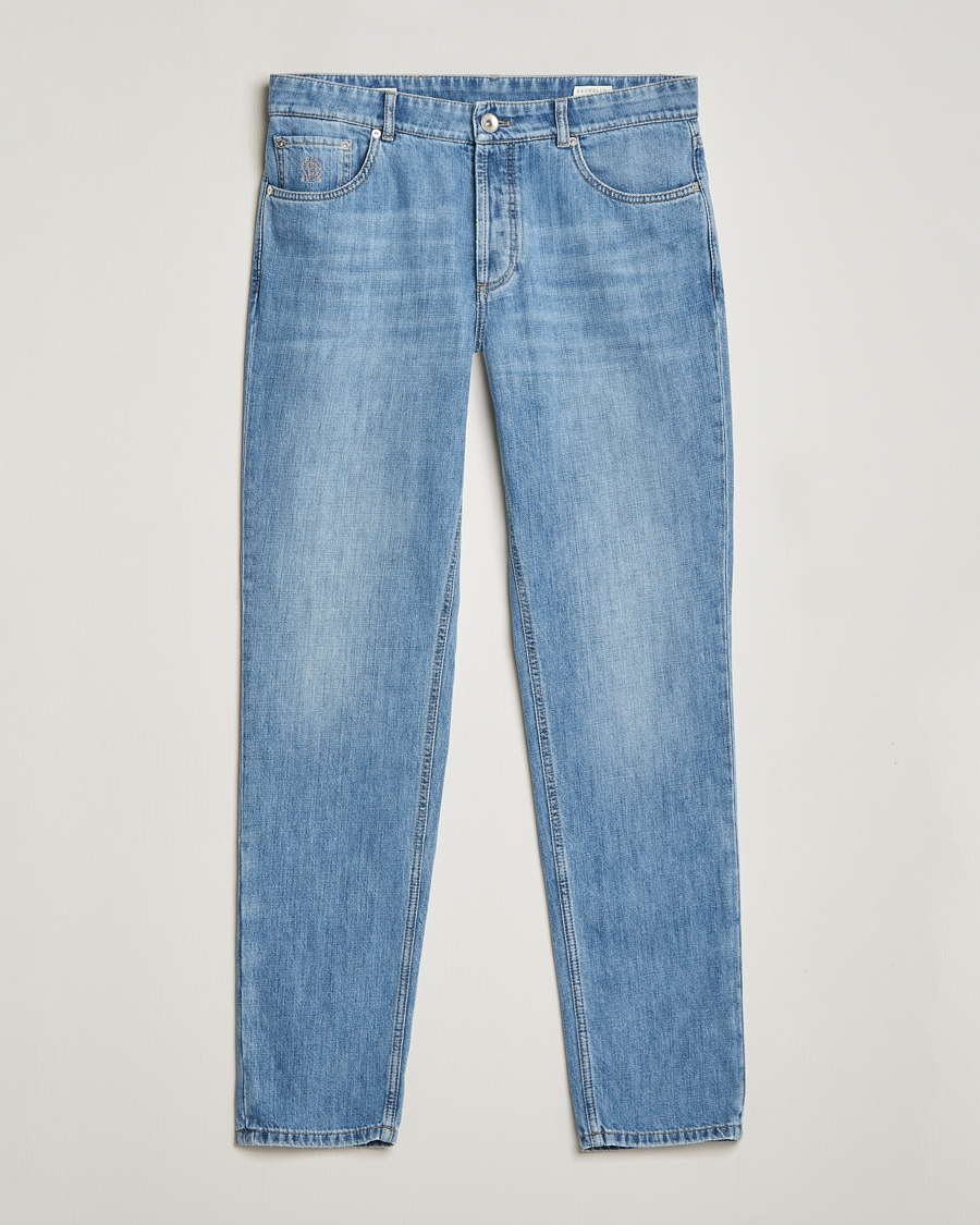 Homme | Jeans | Brunello Cucinelli | Traditional Fit Jeans Blue Wash