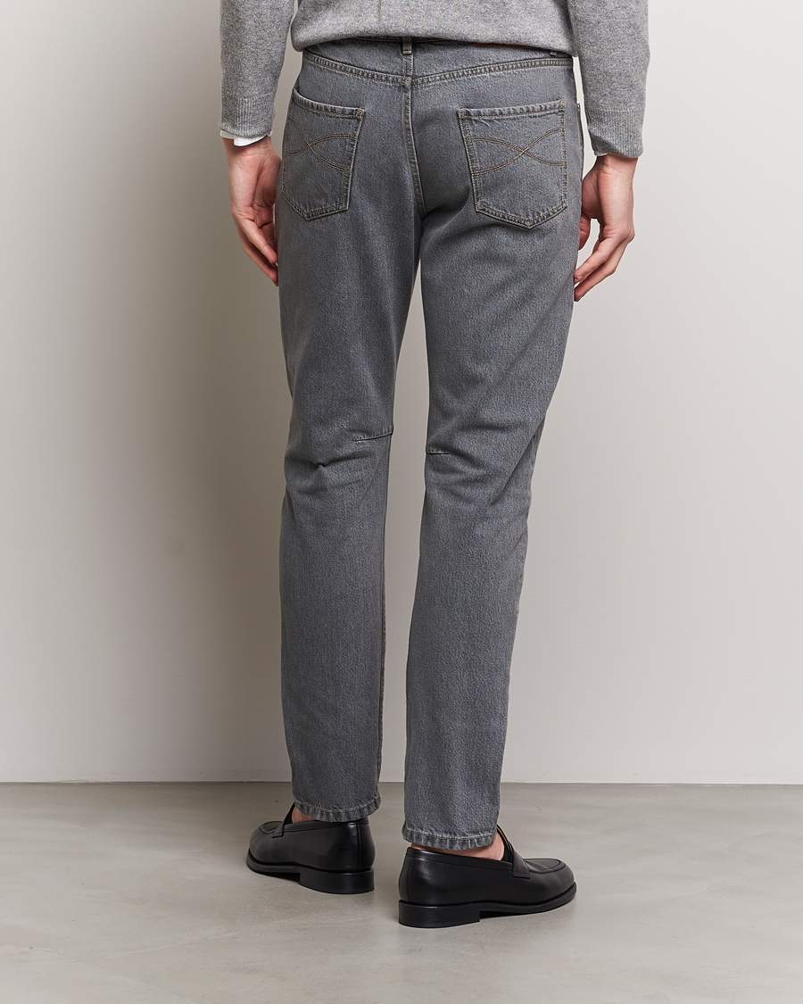 Homme | Jeans | Brunello Cucinelli | Leisure Fit Jeans Grey Wash