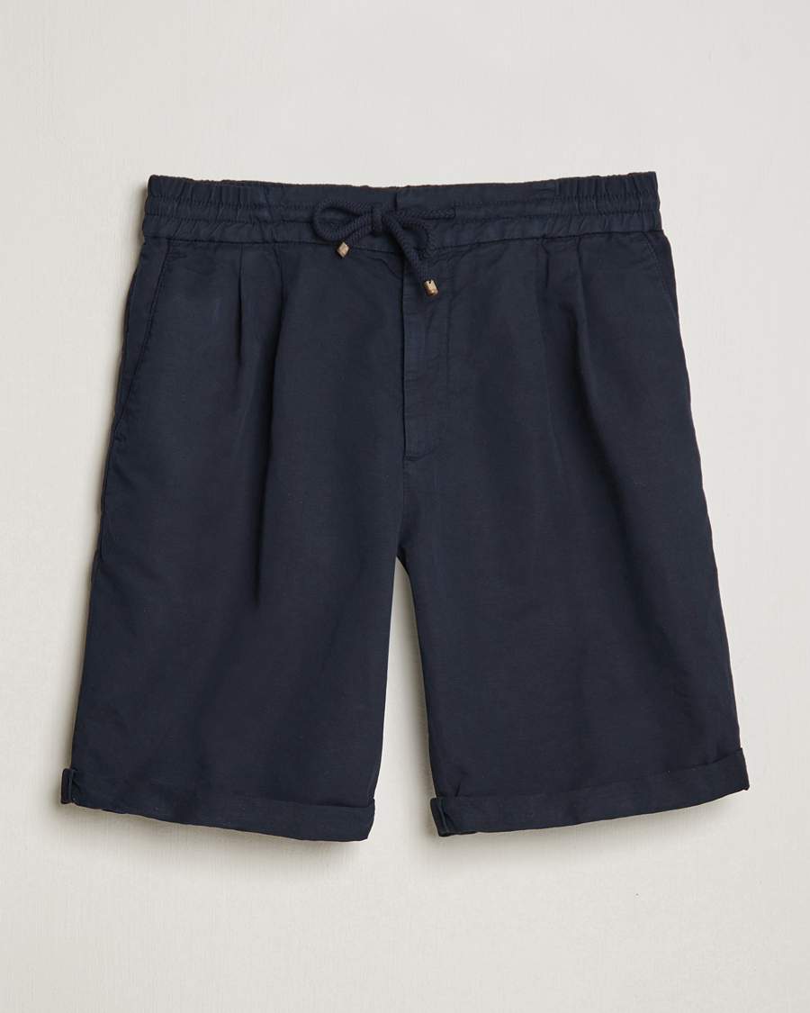 Homme | Shorts | Brunello Cucinelli | Drawstring Shorts Navy