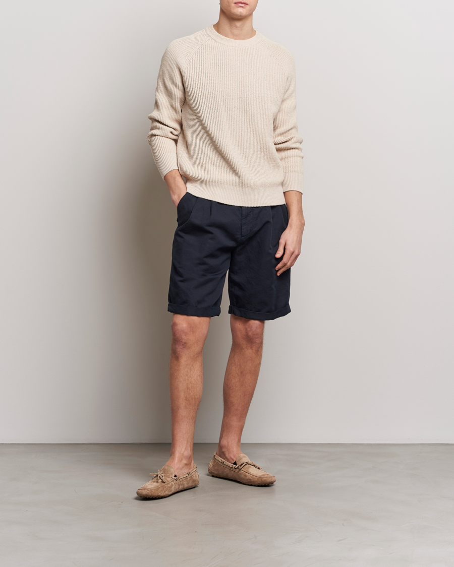 Homme | Shorts | Brunello Cucinelli | Drawstring Shorts Navy