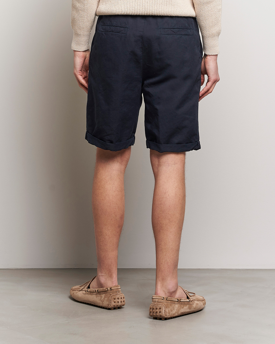 Homme | Shorts | Brunello Cucinelli | Drawstring Shorts Navy