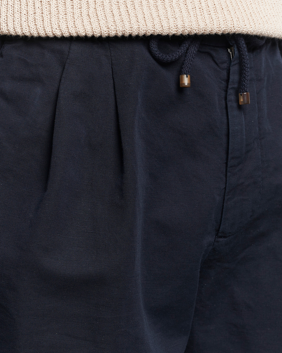 Homme | Shorts | Brunello Cucinelli | Drawstring Shorts Navy