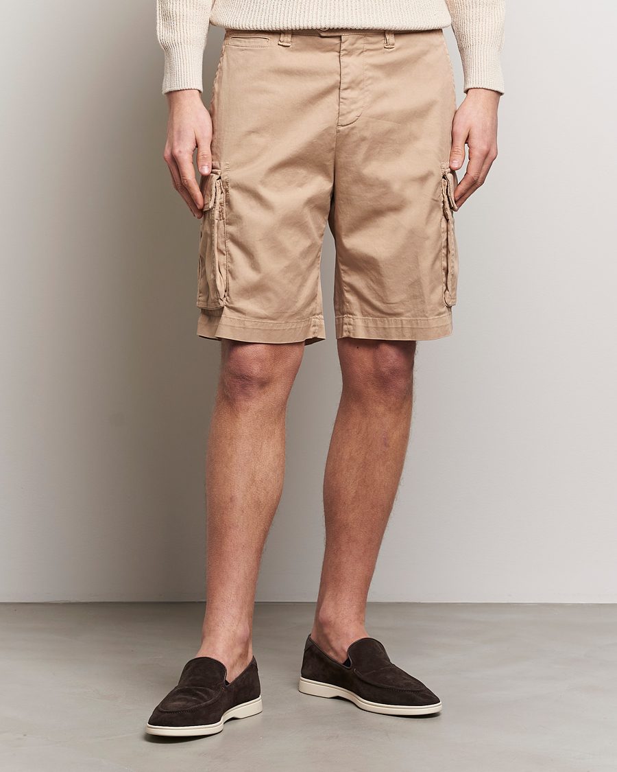 Homme | Shorts Cargo | Brunello Cucinelli | Cotton Cargo Shorts Beige