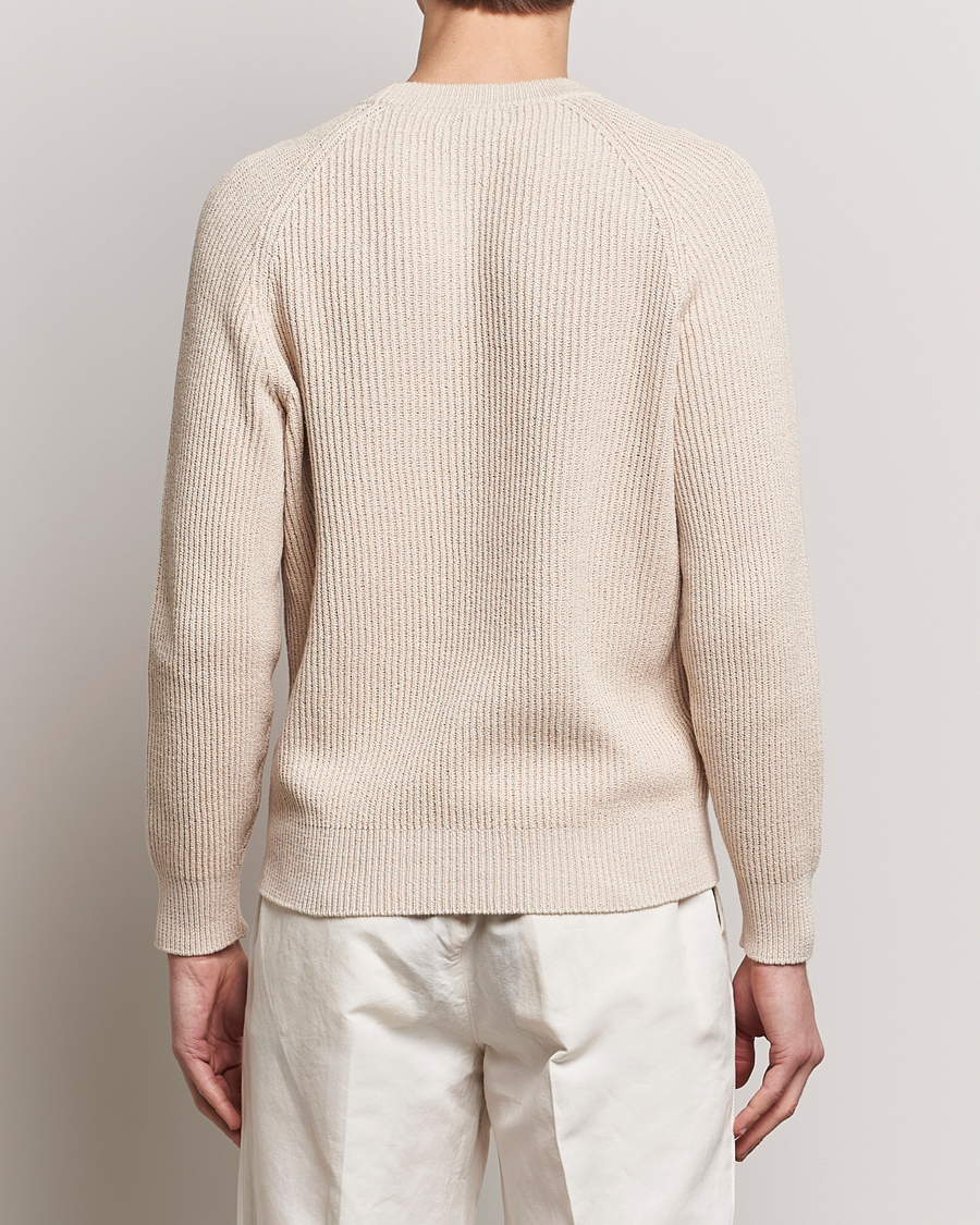 Homme | Pulls Et Tricots | Brunello Cucinelli | Heavy Rib Stitch Crew Neck Light Beige